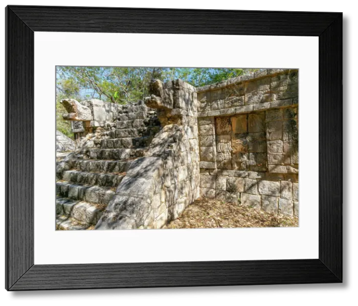 Framed Print : Carved stonework figure, possibly erotic on smaller building, Mayan ruins, Chichen Itza, UNESCO World Heritage Site, Yucatan, Mexico, North America Framed Print : Carved stonework figure, possibly erotic on smaller building, Mayan ruins, Chichen Itza, UNESCO World Heritage Site, Yucatan, Mexico, North America