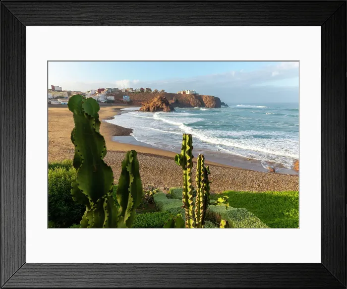 Framed Print : Beach and coastline in bay, Plage Sidi Mohammed Ben Abdellah, Mirleft, Morocco, North Africa, Africa Framed Print : Beach and coastline in bay, Plage Sidi Mohammed Ben Abdellah, Mirleft, Morocco, North Africa, Africa