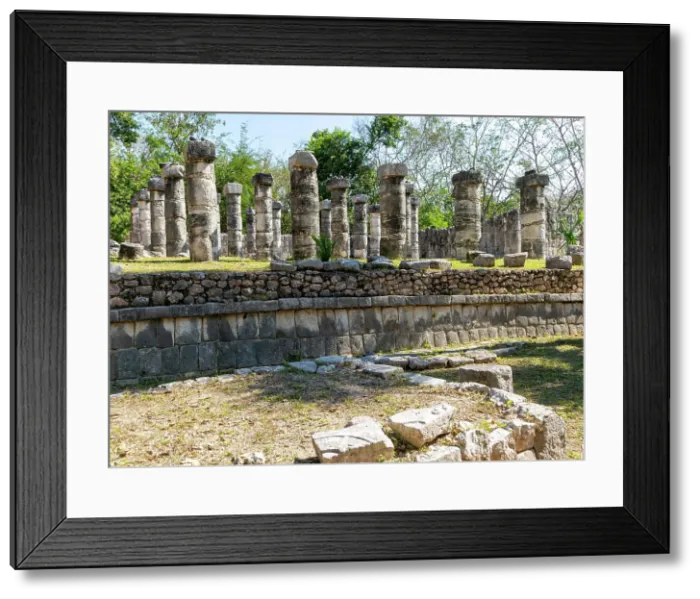 Framed Print : Stone columns Temple of the Warriors (Templo de los Guerreros), Mayan ruins, Chichen Itza, UNESCO World Heritage Site, Yucatan, Mexico, North America Framed Print : Stone columns Temple of the Warriors (Templo de los Guerreros), Mayan ruins, Chichen Itza, UNESCO World Heritage Site, Yucatan, Mexico, North America