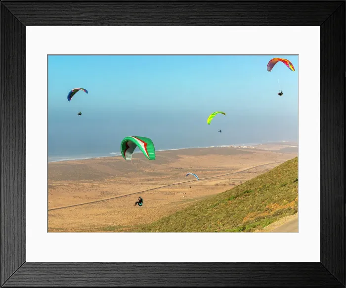Framed Print : Paragliding, Tamellalt, southern Morocco, North Africa, Africa Framed Print : Paragliding, Tamellalt, southern Morocco, North Africa, Africa