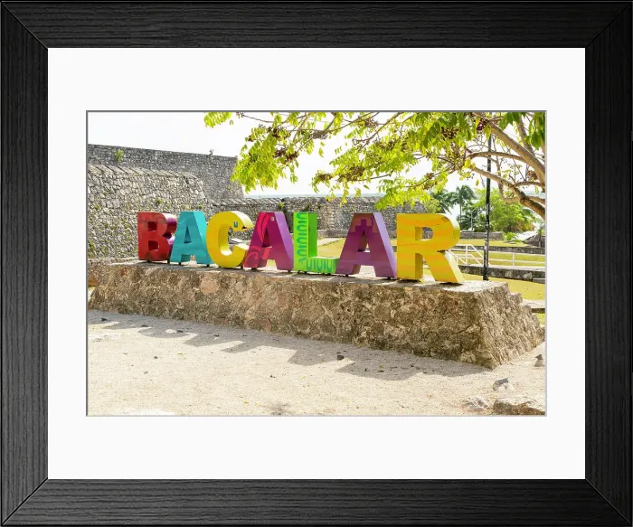 Framed Print : Colourful lettering sign Lake Bacalar, Bacalar, Quintana Roo, Yucatan Peninsula, Mexico, North America Framed Print : Colourful lettering sign Lake Bacalar, Bacalar, Quintana Roo, Yucatan Peninsula, Mexico, North America