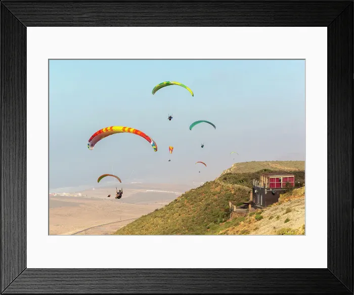 Framed Print : Paragliding, Tamellalt, southern Morocco, North Africa, Africa Framed Print : Paragliding, Tamellalt, southern Morocco, North Africa, Africa