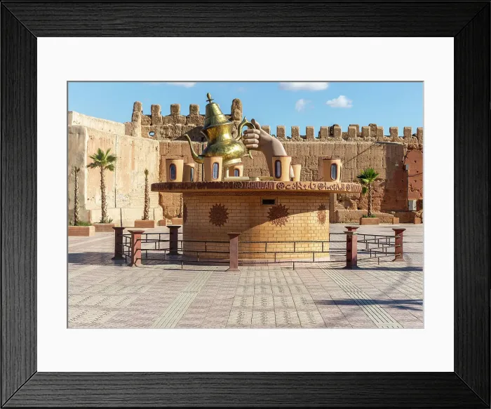 Framed Print : Large tea pot sculpture monument, Taroudant, Sous Valley, Morocco, North Africa, Africa Framed Print : Large tea pot sculpture monument, Taroudant, Sous Valley, Morocco, North Africa, Africa