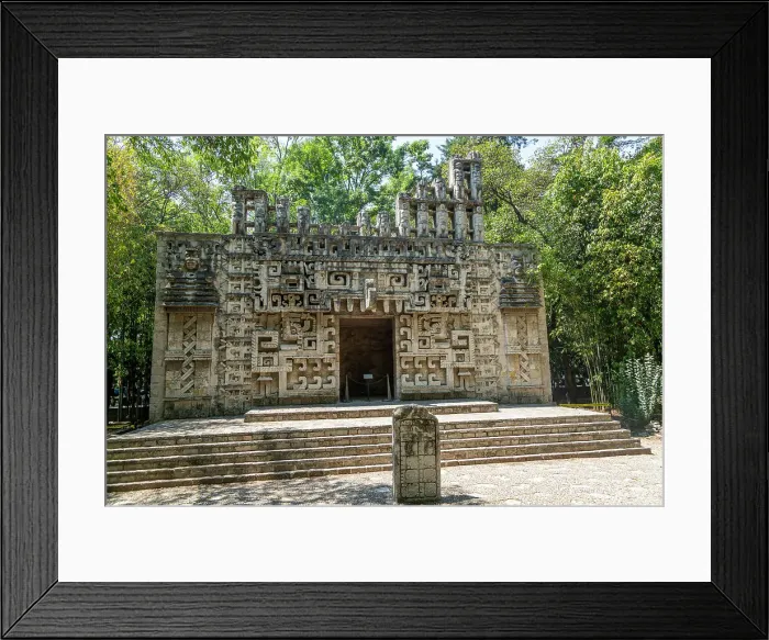 Framed Print : Reproduction facade of Hochob temple, Chenes Culture architecture, National Museum of Anthropology, Mexico City, Mexico, North America Framed Print : Reproduction facade of Hochob temple, Chenes Culture architecture, National Museum of Anthropology, Mexico City, Mexico, North America