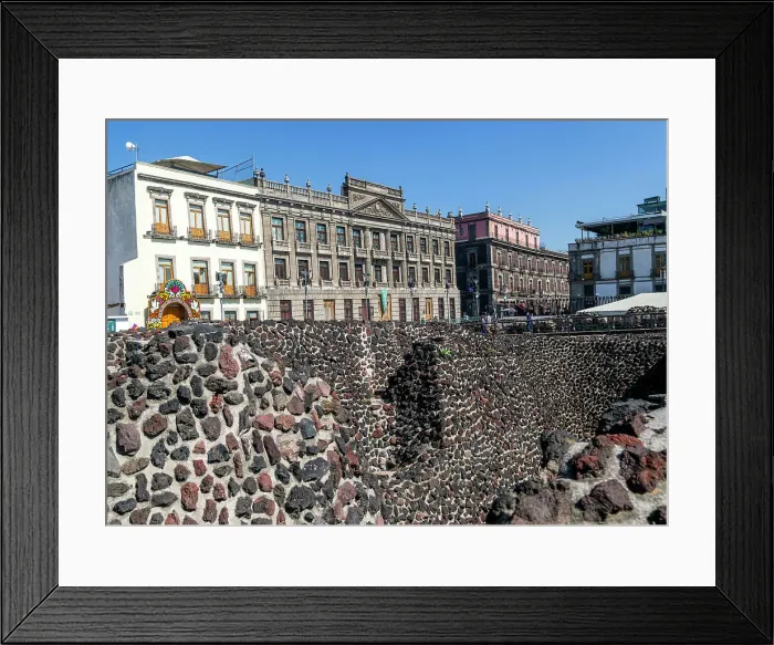 Framed Print : Templo Mayor, archaeological site of Aztec capital city of Tenochtitlan, view to Casa del Marques de Prado, Centro Historico, UNESCO World Heritage Site, Mexico City, Mexico, North America Prado Alegre Framed Print : Templo Mayor, archaeological site of Aztec capital city of Tenochtitlan, view to Casa del Marques de Prado, Centro Historico, UNESCO World Heritage Site, Mexico City, Mexico, North America Prado Alegre