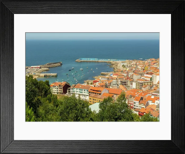 Framed Print : Rooftops of town A Guarda, Pontevedra Province, Galicia, Spain, Europe Framed Print : Rooftops of town A Guarda, Pontevedra Province, Galicia, Spain, Europe