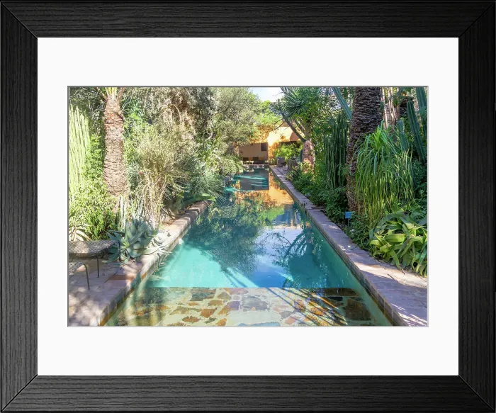 Framed Print : Garden and swimming pool, Dar al Hossoun hotel, architects Eric Ossart and Arnaud Maurieres, Taroudant, Sous Valley, Morocco, North Africa, Africa Framed Print : Garden and swimming pool, Dar al Hossoun hotel, architects Eric Ossart and Arnaud Maurieres, Taroudant, Sous Valley, Morocco, North Africa, Africa