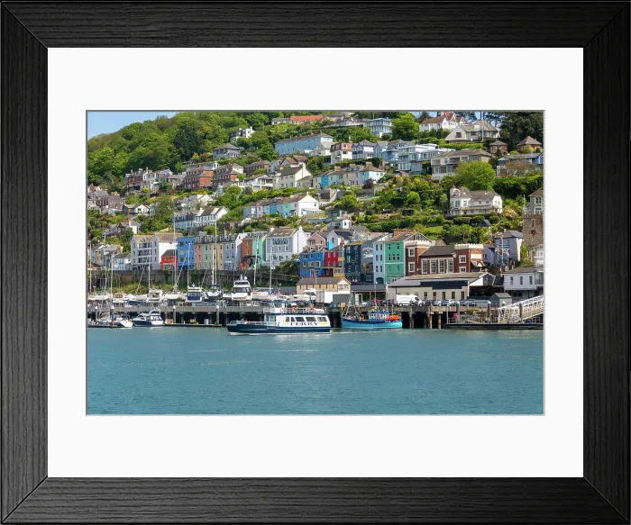 Framed Print : Foot pasenger ferry crossing River Dart from Kingswear to Dartmouth, Devon, England, United Kingdom, Europe Framed Print : Foot pasenger ferry crossing River Dart from Kingswear to Dartmouth, Devon, England, United Kingdom, Europe