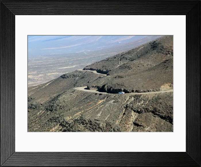 Framed Print : Car driving on unsurfaced road, Atlantic Ocean coast, Jandia peninsula, Fuerteventura, Canary Islands, Spain, Atlantic, Europe Framed Print : Car driving on unsurfaced road, Atlantic Ocean coast, Jandia peninsula, Fuerteventura, Canary Islands, Spain, Atlantic, Europe