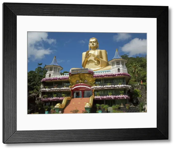 Framed Print : Giant Golden Buddha statue at Dambulla cave temple complex, UNESCO World Heritage Site, Sri Lanka, Asia Framed Print : Giant Golden Buddha statue at Dambulla cave temple complex, UNESCO World Heritage Site, Sri Lanka, Asia
