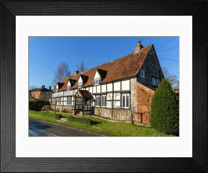 Framed Print : Timber framed historic listed building, The Old House, dating from late 16th to late 17th century, West Lavington, Wiltshire, England, United Kingdom, Europe Framed Print : Timber framed historic listed building, The Old House, dating from late 16th to late 17th century, West Lavington, Wiltshire, England, United Kingdom, Europe