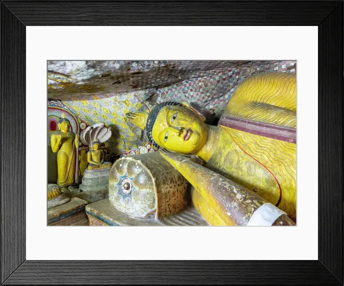 Framed Print : Buddha figures inside Dambulla cave Buddhist temple complex, UNESCO World Heritage Site, Sri Lanka, Asia Framed Print : Buddha figures inside Dambulla cave Buddhist temple complex, UNESCO World Heritage Site, Sri Lanka, Asia