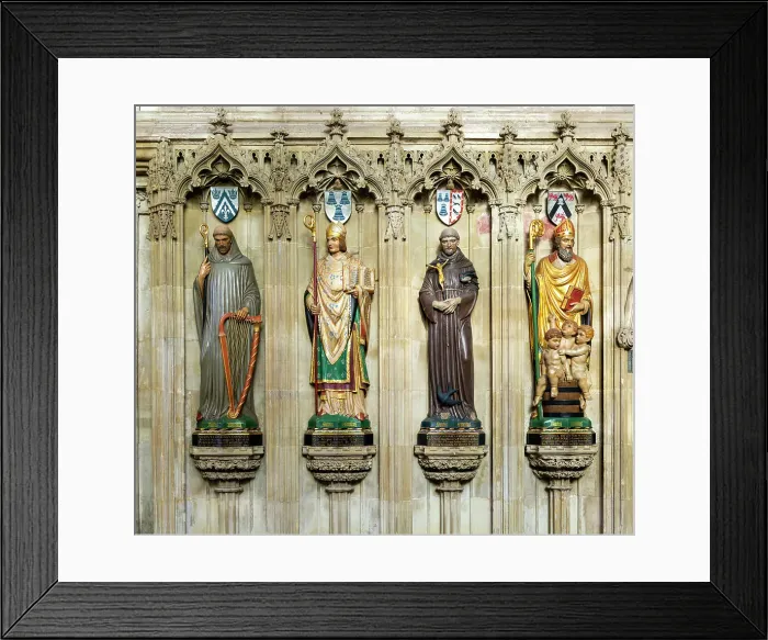 Framed Print : Statues of saints and bishops in Cathedral, Salisbury, Wiltshire, England, United Kingdom, Europe Framed Print : Statues of saints and bishops in Cathedral, Salisbury, Wiltshire, England, United Kingdom, Europe