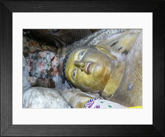 Framed Print : Buddha figure inside Dambulla cave Buddhist temple complex, UNESCO World Heritage Site, Sri Lanka, Asia Framed Print : Buddha figure inside Dambulla cave Buddhist temple complex, UNESCO World Heritage Site, Sri Lanka, Asia
