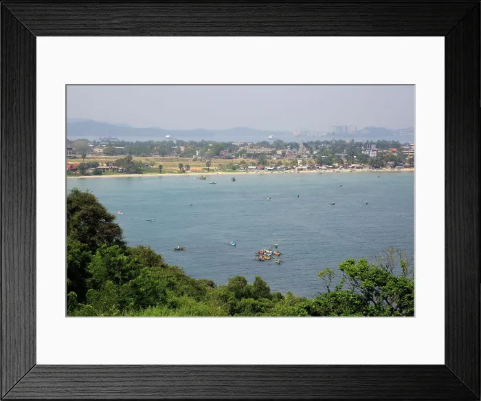 Framed Print : View of the town and harbour over Back Bay, Trincomalee, Sri Lanka, Asia Framed Print : View of the town and harbour over Back Bay, Trincomalee, Sri Lanka, Asia