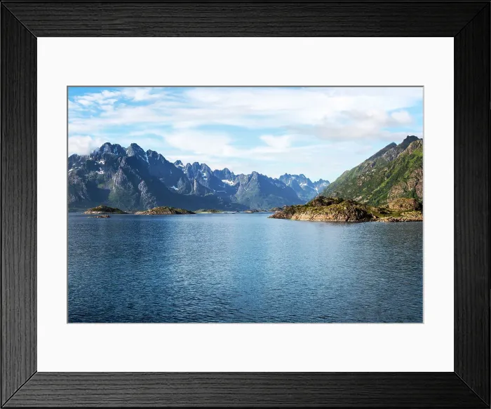 Framed Print : Jagged mountain peaks, Raftsundet Strait, Lofoten Islands, Nordland, northern Norway, Scandinavia, Europe Framed Print : Jagged mountain peaks, Raftsundet Strait, Lofoten Islands, Nordland, northern Norway, Scandinavia, Europe