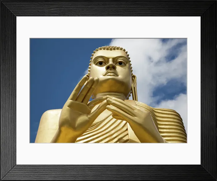 Framed Print : Giant Golden Buddha statue at Dambulla cave temple complex, UNESCO World Heritage Site, Sri Lanka, Asia Framed Print : Giant Golden Buddha statue at Dambulla cave temple complex, UNESCO World Heritage Site, Sri Lanka, Asia