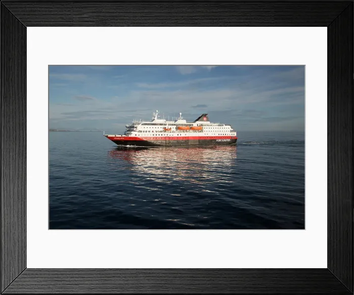 Framed Print : Hurtigruten Coastal Express ferry ship Richard With at sea, Lofoten Islands, Nordland, Norway, Scandinavia, Europe Framed Print : Hurtigruten Coastal Express ferry ship Richard With at sea, Lofoten Islands, Nordland, Norway, Scandinavia, Europe