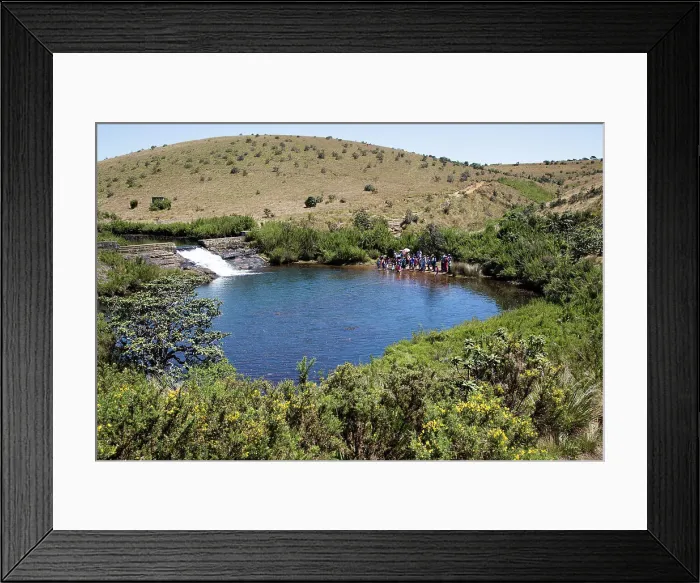 Framed Print : Weir and pool in the Belihul Oya river, Horton Plains National Park, Central Province, Sri Lanka, Asia Framed Print : Weir and pool in the Belihul Oya river, Horton Plains National Park, Central Province, Sri Lanka, Asia
