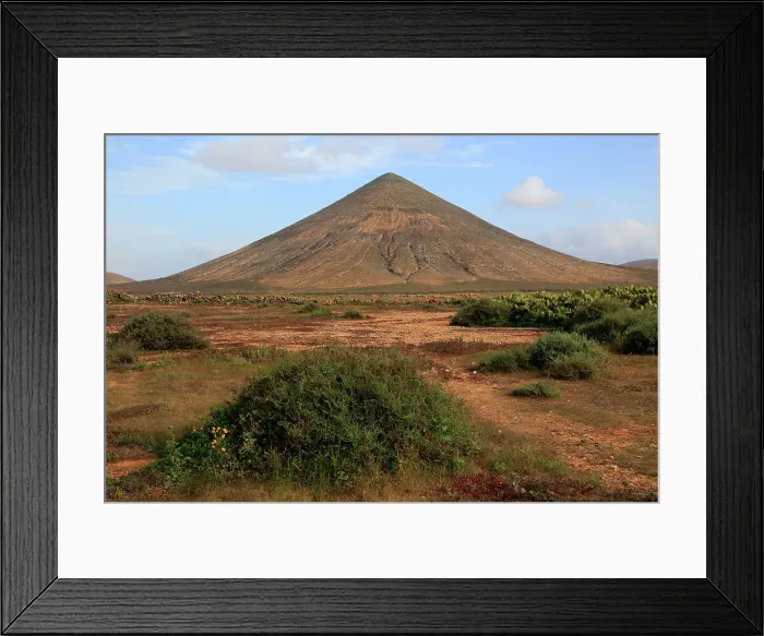 Framed Print : Cone volcano near La Oliva, Fuerteventura, Canary Islands, Spain, Atlantic, Europe Framed Print : Cone volcano near La Oliva, Fuerteventura, Canary Islands, Spain, Atlantic, Europe