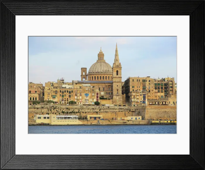 Framed Print : Soft evening light on buildings and churches, including dome of the Basilica of Our Lady of Mount Carmel church, UNESCO World Heritage Site, Valletta, Malta, Mediterranean, Europe Framed Print : Soft evening light on buildings and churches, including dome of the Basilica of Our Lady of Mount Carmel church, UNESCO World Heritage Site, Valletta, Malta, Mediterranean, Europe