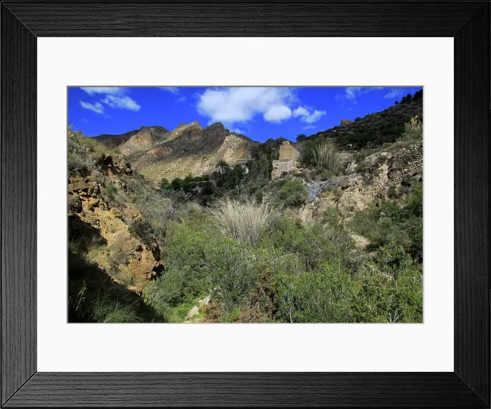 Framed Print : Countryside landscape, near Huebro, Ruta del Agua, Sierra Alhamilla mountains, Nijar, Almeria, Andalusia, Spain, Europe Framed Print : Countryside landscape, near Huebro, Ruta del Agua, Sierra Alhamilla mountains, Nijar, Almeria, Andalusia, Spain, Europe