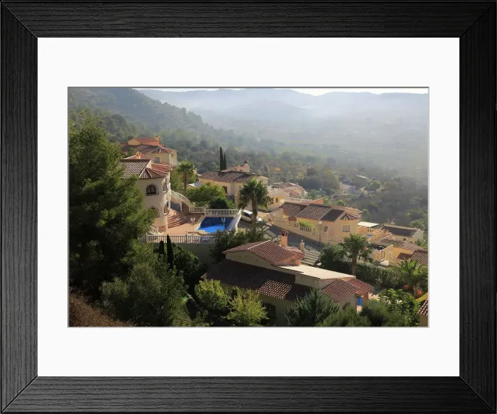 Framed Print : Modern housing development near Xalo (Jalon), Marina Alta, Alicante province, Spain, Europe Framed Print : Modern housing development near Xalo (Jalon), Marina Alta, Alicante province, Spain, Europe