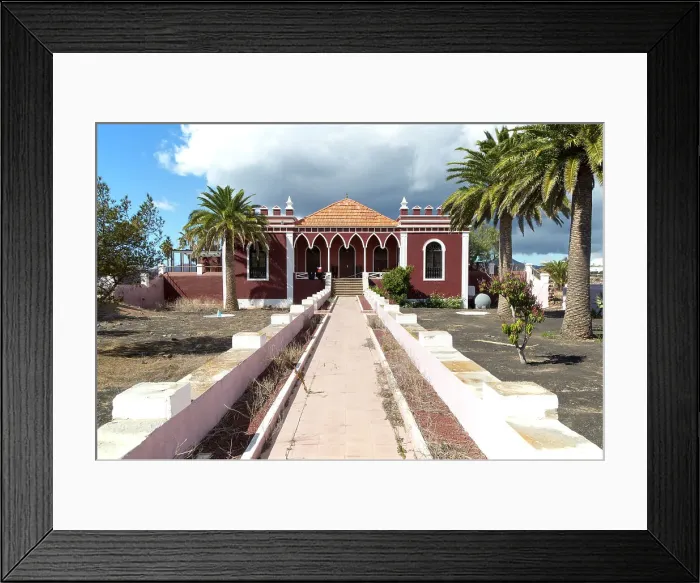 Framed Print : Historic house Hotel Finca de la Salinas, Yaiza, Lanzarote, Canary Islands, Spain, Atlantic, Europe