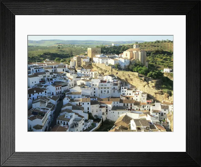 Framed Print : Whitewashed buildings on hillside in village of Setenil de las Bodegas, Cadiz province, Andalusia, Spain, Europe Framed Print : Whitewashed buildings on hillside in village of Setenil de las Bodegas, Cadiz province, Andalusia, Spain, Europe