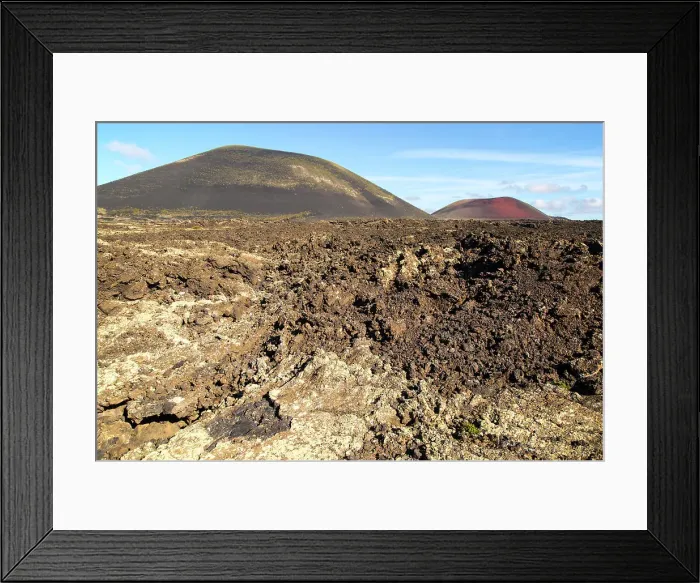 Framed Print : Malpais badlands volcanic landscape Montana Negra and Caldera Colorada, Parque Natural Los Volcanes, Masdache, Lanzarote, Canary islands, Spain, Atlantic, Europe Framed Print : Malpais badlands volcanic landscape Montana Negra and Caldera Colorada, Parque Natural Los Volcanes, Masdache, Lanzarote, Canary islands, Spain, Atlantic, Europe