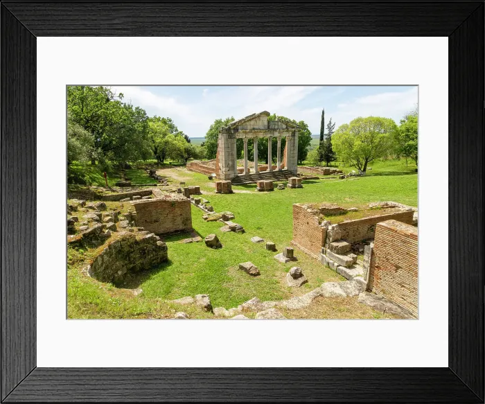 Framed Print : Monument of Agonothetes (Bouleuterion), Roman 2nd century AD, Apollonia Archaeological Park, Pojan, Albania, Europe Framed Print : Monument of Agonothetes (Bouleuterion), Roman 2nd century AD, Apollonia Archaeological Park, Pojan, Albania, Europe