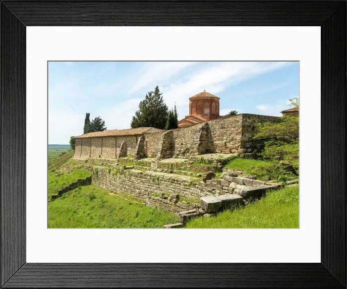Framed Print : Monastery and Greek Orthodox church of the Virgin Mary and Archaeology Museum, Apollonia Archaeological Park, Pojan, Albania, Europe Framed Print : Monastery and Greek Orthodox church of the Virgin Mary and Archaeology Museum, Apollonia Archaeological Park, Pojan, Albania, Europe