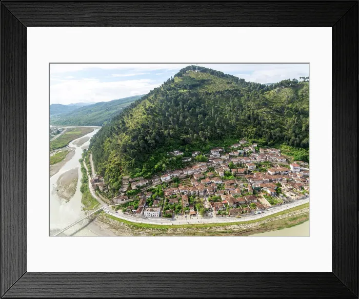 Framed Print : Traditional Ottoman buildings in Gorica quarter next to the River Osumi, Berat, UNESCO World Heritage Site, Albania, Europe Framed Print : Traditional Ottoman buildings in Gorica quarter next to the River Osumi, Berat, UNESCO World Heritage Site, Albania, Europe