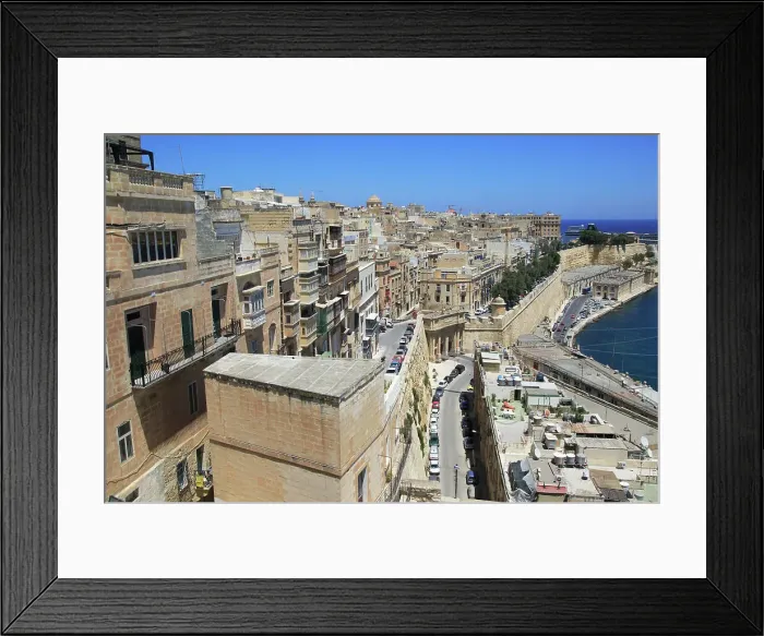 Framed Print : Historic buildings on the Grand Harbour waterfront in Valletta, Malta, Mediterranean, Europe Framed Print : Historic buildings on the Grand Harbour waterfront in Valletta, Malta, Mediterranean, Europe