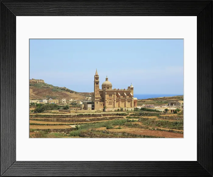 Framed Print : Romanesque architecture of basilica church, national pilgrimage shrine to the Virgin Mary, Ta Pinu, Gozo, Malta, Mediterranean, Europe Framed Print : Romanesque architecture of basilica church, national pilgrimage shrine to the Virgin Mary, Ta Pinu, Gozo, Malta, Mediterranean, Europe