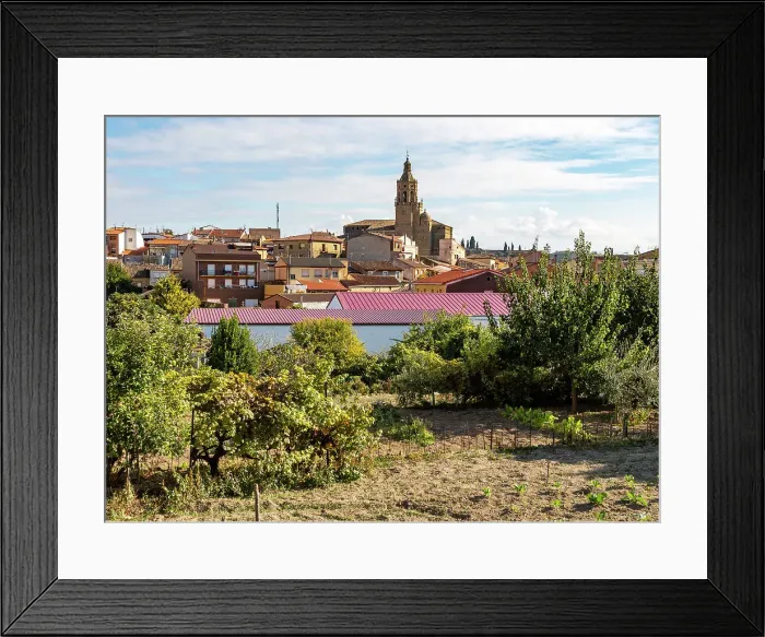 Framed Print : Historic buildings and Church of the Ascension in village of San Asensio, La Rioja Alta, Spain, Europe Framed Print : Historic buildings and Church of the Ascension in village of San Asensio, La Rioja Alta, Spain, Europe