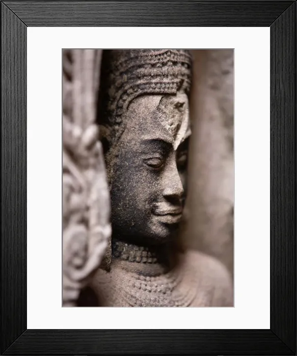 Framed Print : Detail of the carved facade at Bayon Temple, Angkor Wat complex, UNESCO World Heritage Site, Cambodia, Indochina, Southeast Asia, Asia Framed Print : Detail of the carved facade at Bayon Temple, Angkor Wat complex, UNESCO World Heritage Site, Cambodia, Indochina, Southeast Asia, Asia