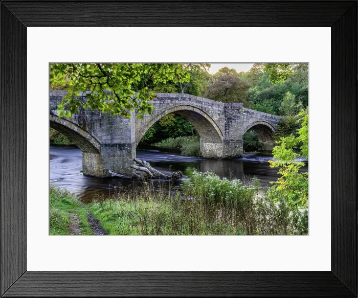 Framed Print : View of the bridge over the river, North Yorkshire, England, United Kingdom, Europe Framed Print : View of the bridge over the river, North Yorkshire, England, United Kingdom, Europe