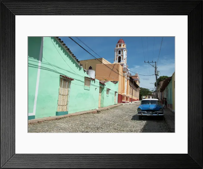 Framed Print : Back street, Trinidad, Sancti Spiritus province, Cuba, West Indies, Caribbean, Central America