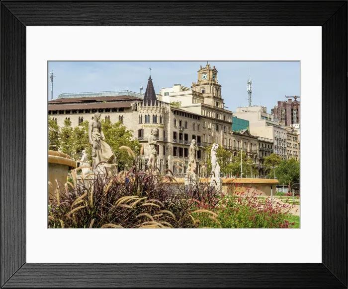 Framed Print : Buildings around Catalonia Square (Placa de Catalunya), Barcelona, Catalonia, Spain, Europe Framed Print : Buildings around Catalonia Square (Placa de Catalunya), Barcelona, Catalonia, Spain, Europe