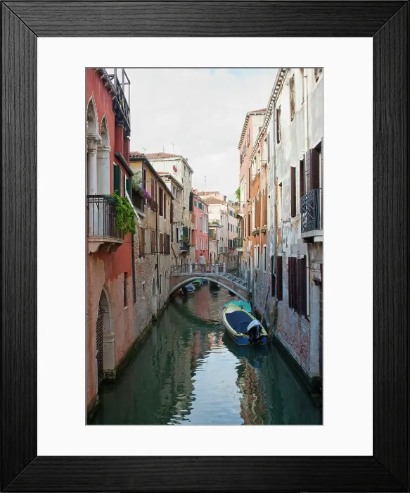 Framed Print : A tiny section of the city's maze of canals and narrow waterways, Venice, UNESCO World Heritage Site, Veneto, Italy, Europe Framed Print : A tiny section of the city's maze of canals and narrow waterways, Venice, UNESCO World Heritage Site, Veneto, Italy, Europe
