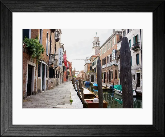 Framed Print : Fondamenta Girardini with the bell tower of the Church of Santa Maria dei Carmini in the background, Venice, UNESCO World Heritage Site, Veneto, Italy, Europe Framed Print : Fondamenta Girardini with the bell tower of the Church of Santa Maria dei Carmini in the background, Venice, UNESCO World Heritage Site, Veneto, Italy, Europe
