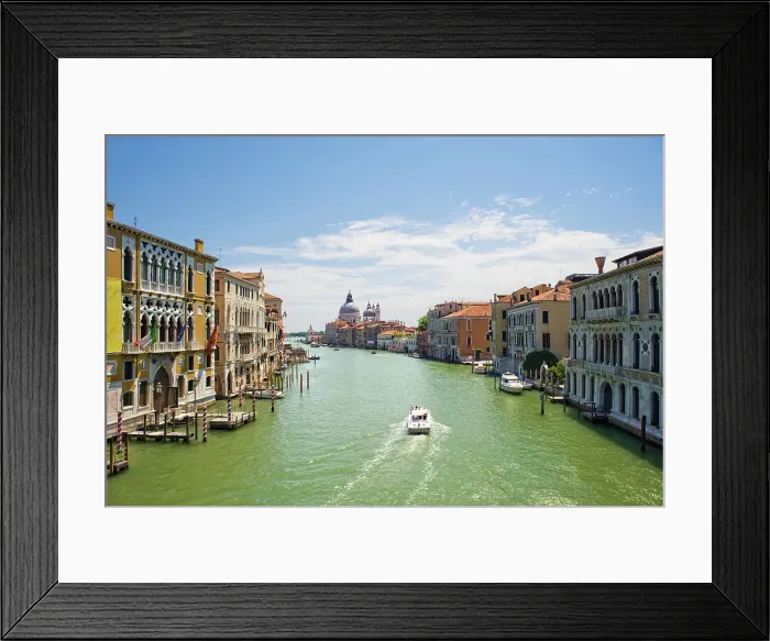 Framed Print : View of the Grand Canal from the Ponte de l'Accademia looking towards the Basilica de Santa Maria della Salute and the lagoon, Venice, UNESCO World Heritage Site, Veneto, Italy, Europe Framed Print : View of the Grand Canal from the Ponte de l'Accademia looking towards the Basilica de Santa Maria della Salute and the lagoon, Venice, UNESCO World Heritage Site, Veneto, Italy, Europe