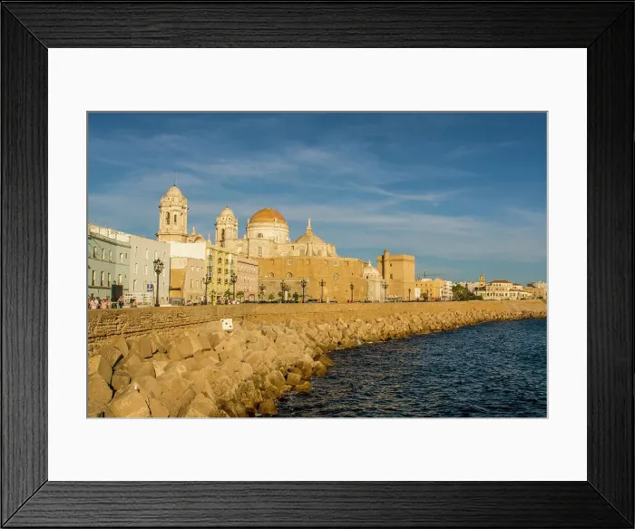 Framed Print : The Catedral de la Santa Cruz (Cathedral of the Holy Cross) along San Sebastian bay, old town, Cadiz, Andalucia, Spain, Europe Framed Print : The Catedral de la Santa Cruz (Cathedral of the Holy Cross) along San Sebastian bay, old town, Cadiz, Andalucia, Spain, Europe