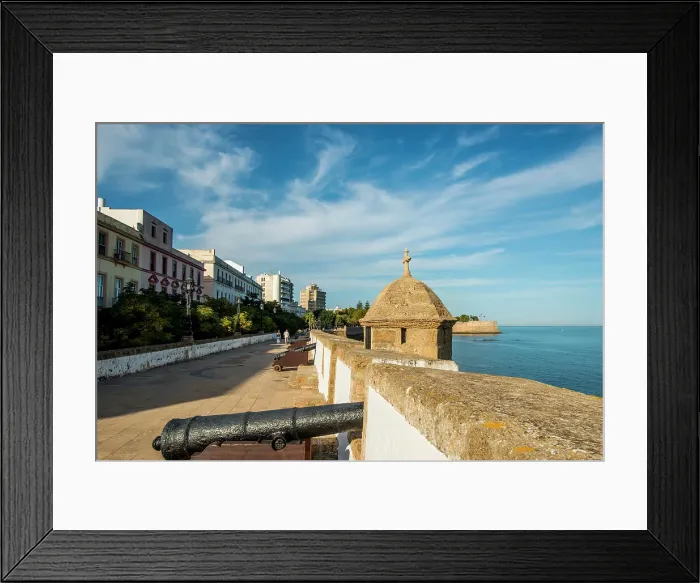 Framed Print : La Candelaria Bastion and Parque Genoves, old town, Cadiz, Andalucia, Spain, Europe Framed Print : La Candelaria Bastion and Parque Genoves, old town, Cadiz, Andalucia, Spain, Europe