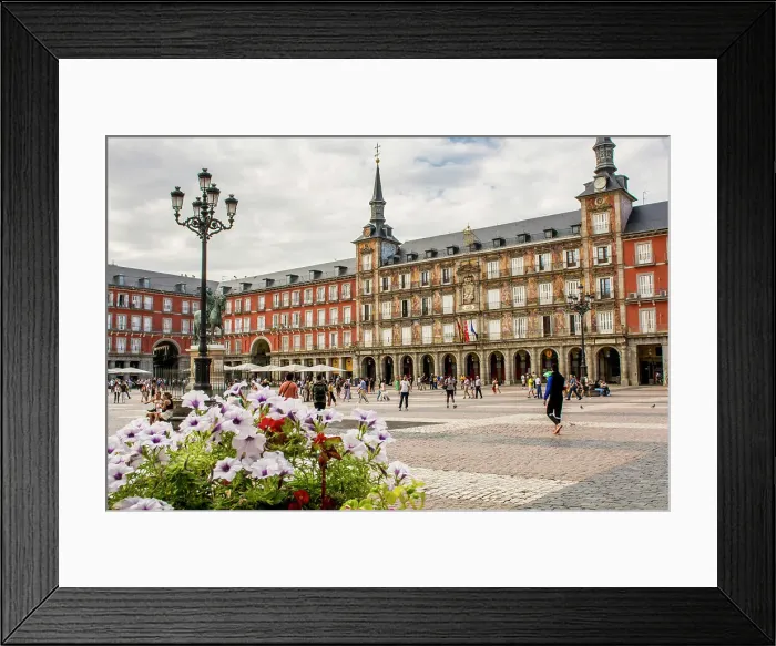 Framed Print : Plaza Mayor and Casa de la Panaderia, Madrid, Spain, Europe Framed Print : Plaza Mayor and Casa de la Panaderia, Madrid, Spain, Europe
