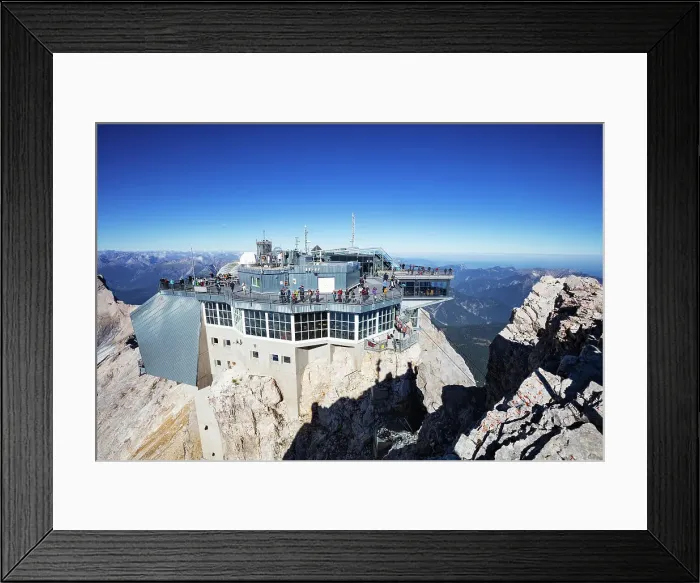 Framed Print : Cable car station, Zugspitze, highest mountain in Germany at 2962m, Garmisch Partenkirchen, Bavaria, Germany, Europe Framed Print : Cable car station, Zugspitze, highest mountain in Germany at 2962m, Garmisch Partenkirchen, Bavaria, Germany, Europe