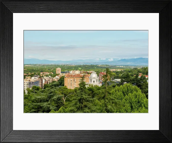Framed Print : Panoramic view of Madrid from the walls outside the Almudena Cathedral, Madrid, Spain, Europe Framed Print : Panoramic view of Madrid from the walls outside the Almudena Cathedral, Madrid, Spain, Europe