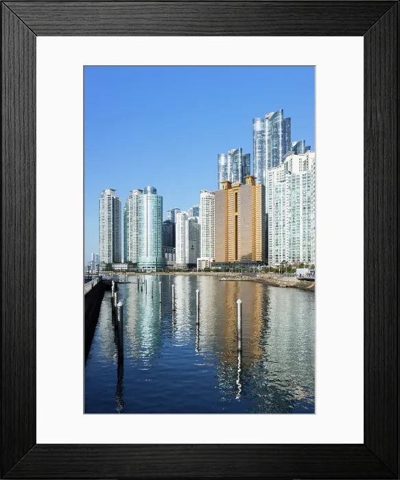 Framed Print : Skyscrapers of Marine City, Busan, South Korea, Asia