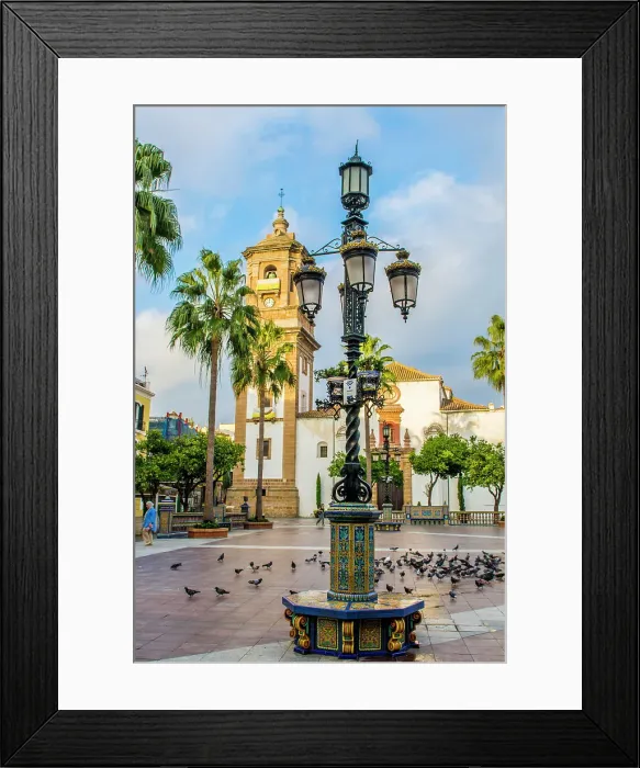 Framed Print : Church of La Palma, Plaza Alta main square, Algeciras, Andalusia, Spain, Europe Framed Print : Church of La Palma, Plaza Alta main square, Algeciras, Andalusia, Spain, Europe